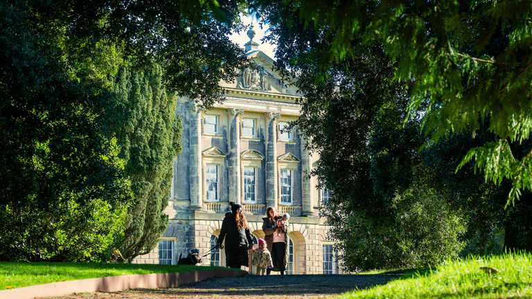 NT24YT43 Family autumn day at Castle Ward in autumn, County Down ©National Trust Images/Brian Morrison